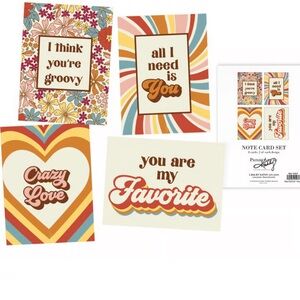 NEW Primitives by Kathy groovy retro notecard set